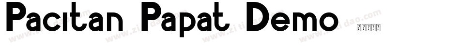 Pacitan Papat Demo字体转换